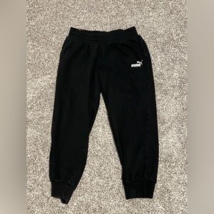 Black puma sweatpants